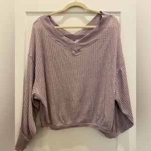 Free people waffle knit top